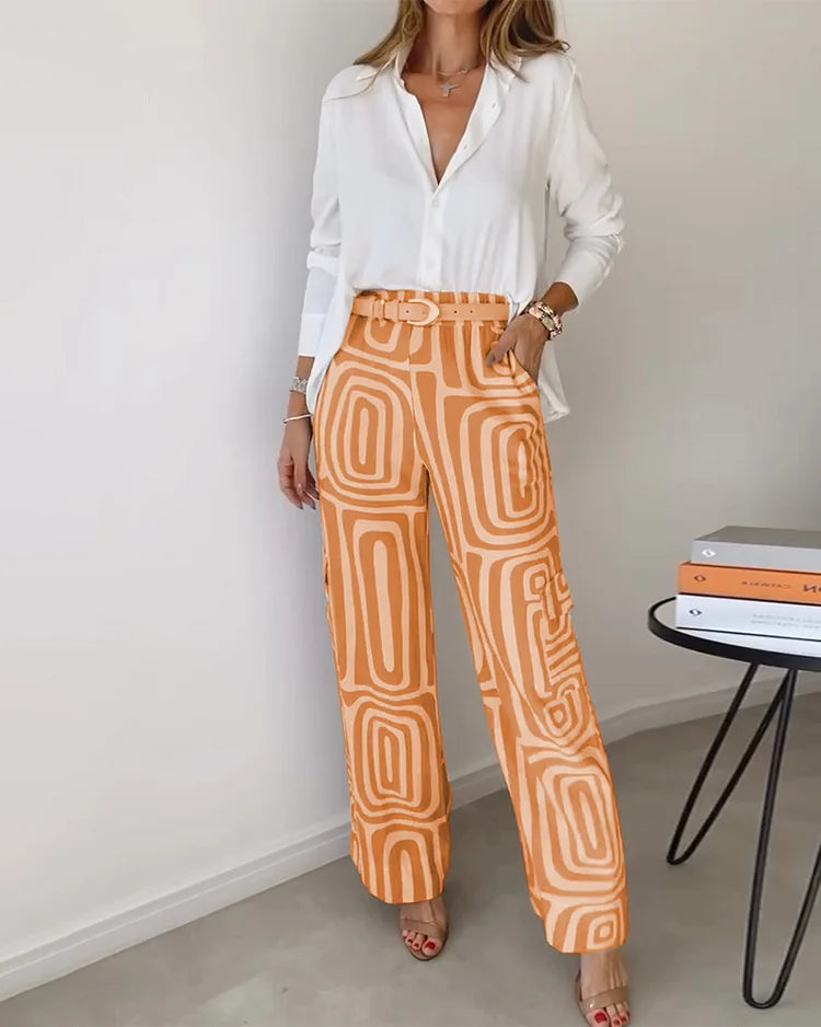 Aurelia – Elegante Weite Hosen mit Gratis-Bluse