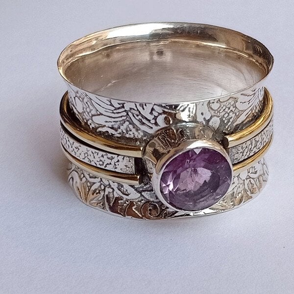 Böhmischer Kristall Meditatie Ring