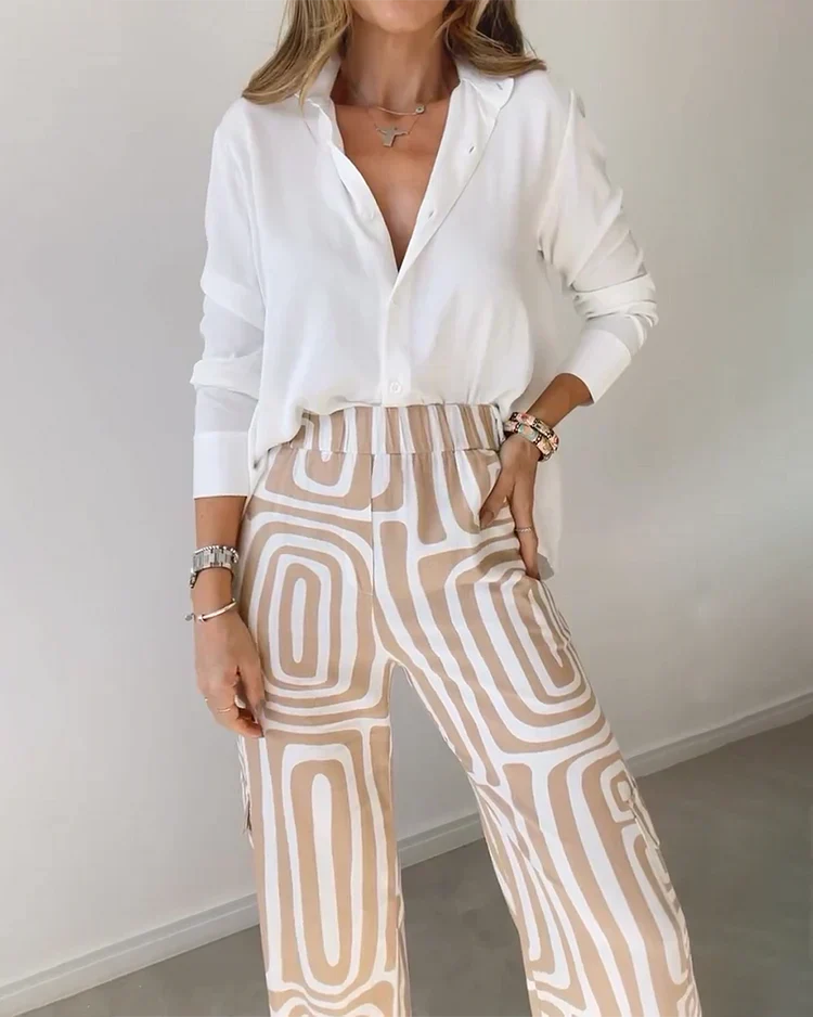 Aurelia – Elegante Weite Hosen mit Gratis-Bluse