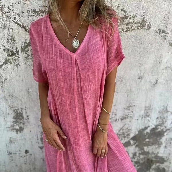 Ariana – Luftiges V-Ausschnitt Kleid