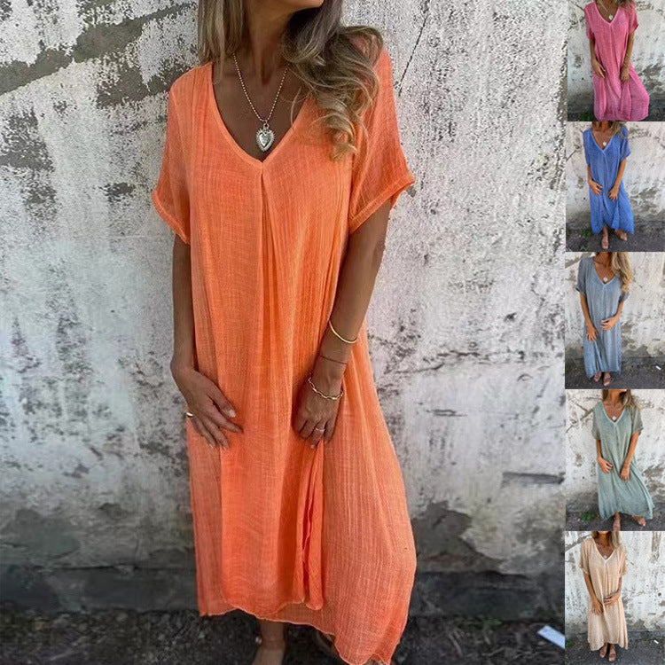 Ariana – Luftiges V-Ausschnitt Kleid