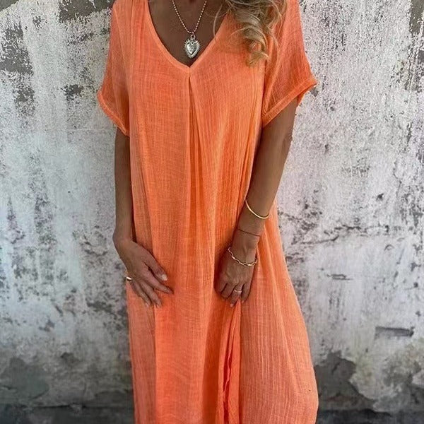 Ariana – Luftiges V-Ausschnitt Kleid