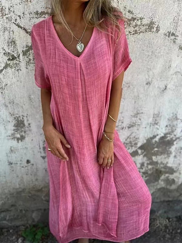 Ariana – Luftiges V-Ausschnitt Kleid
