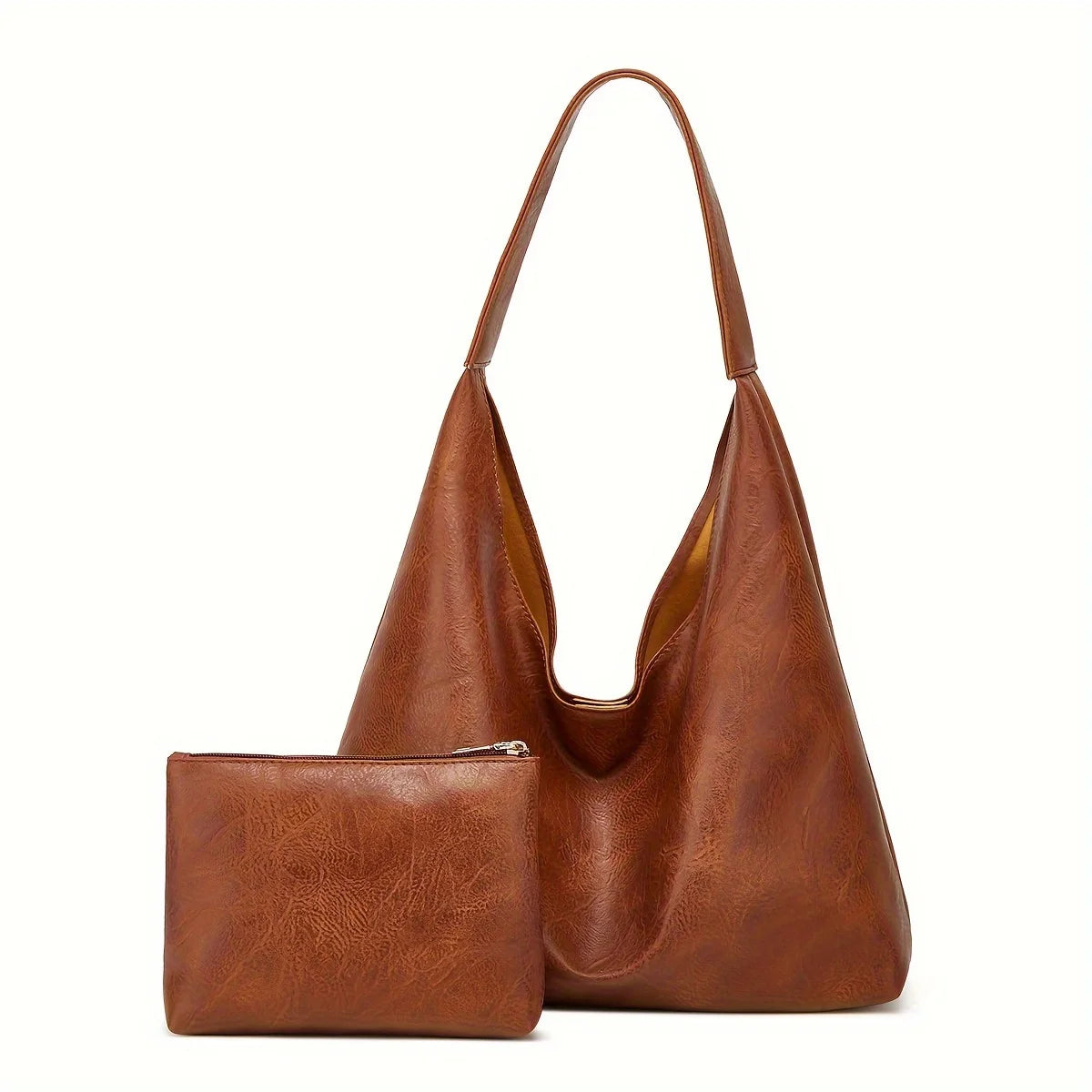 Antik-Leder-Shopper + Kostenlose Geldbörse!