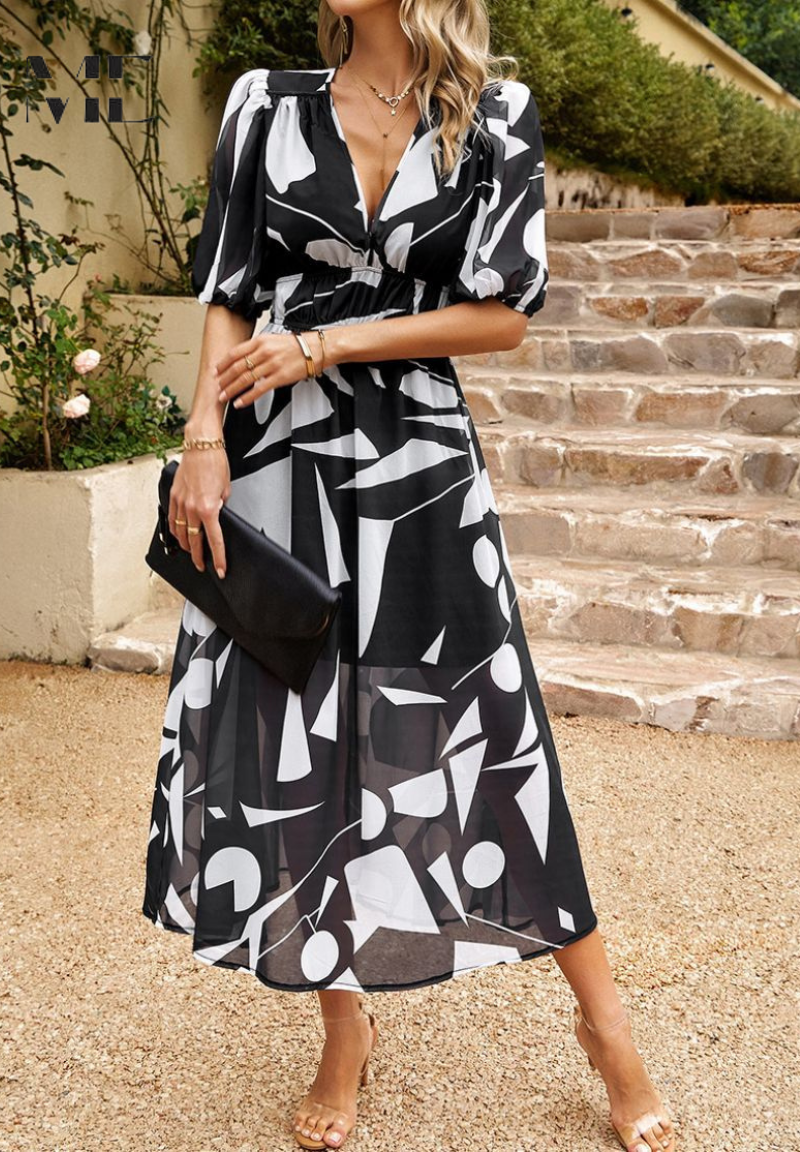 Danielle - Luxuriöses Zeitloses Midi-Kleid (Fast ausverkauft)