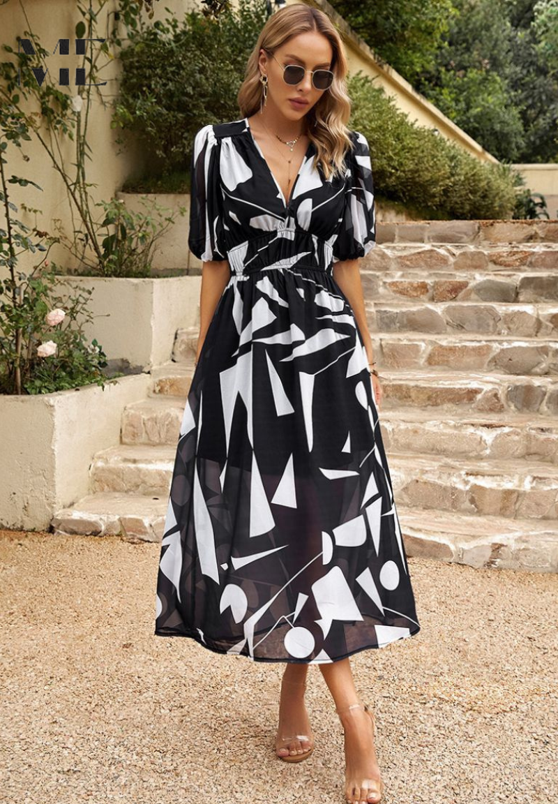 Danielle - Luxuriöses Zeitloses Midi-Kleid (Fast ausverkauft)