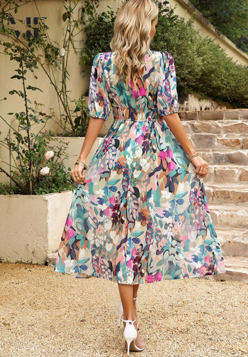 Danielle - Luxuriöses Zeitloses Midi-Kleid (Fast ausverkauft)