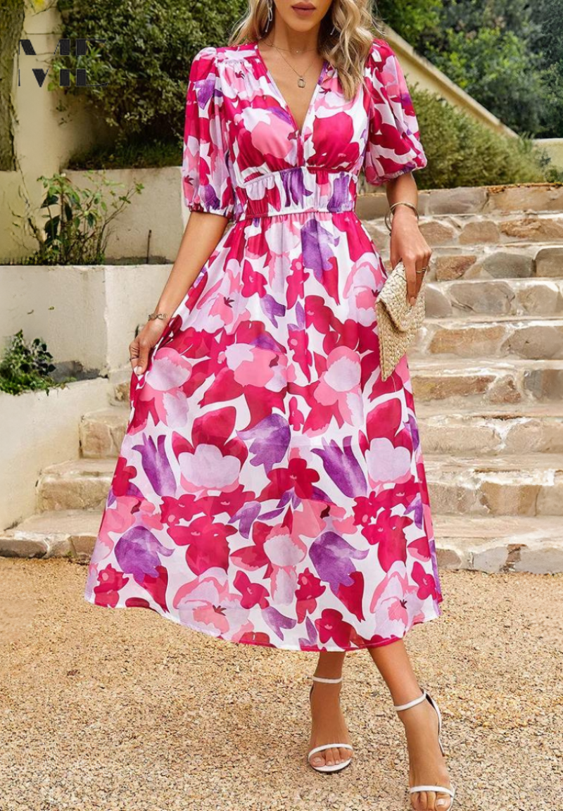 Danielle - Luxuriöses Zeitloses Midi-Kleid (Fast ausverkauft)