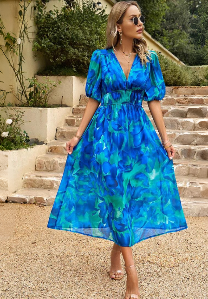 Danielle - Luxuriöses Zeitloses Midi-Kleid (Fast ausverkauft)