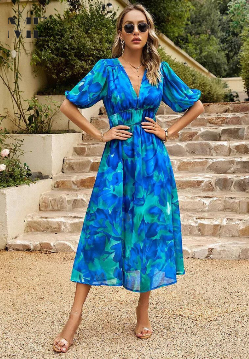 Danielle - Luxuriöses Zeitloses Midi-Kleid (Fast ausverkauft)