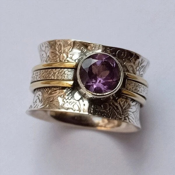 Böhmischer Kristall Meditatie Ring