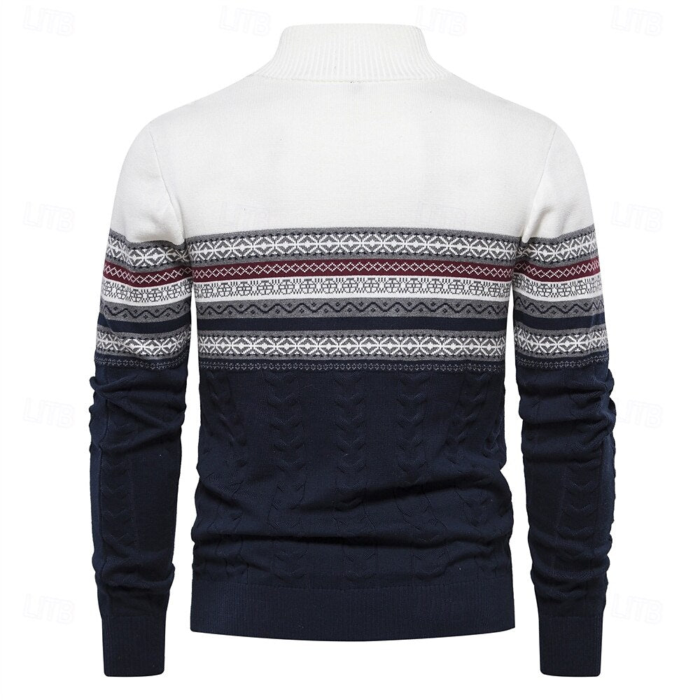Carlo™ | Strickpullover mit halbem Reißverschluss
