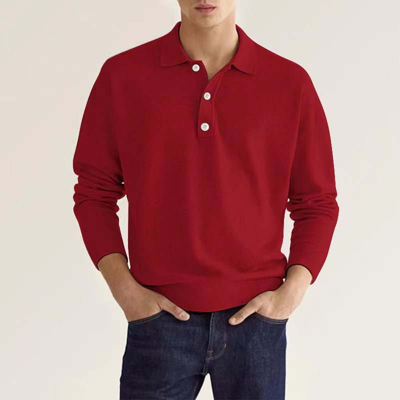 Stellan - Langarm-Poloshirt