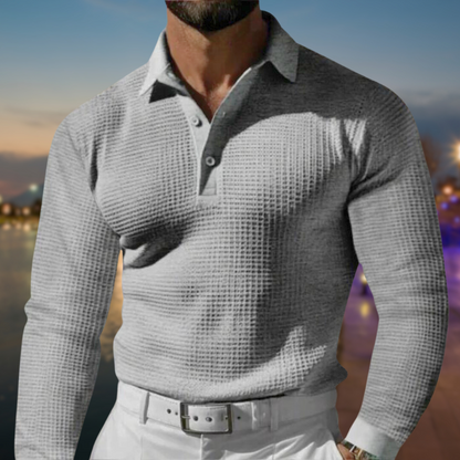 Hielke | Komfort Polo-Pullover