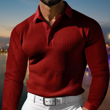 Hielke | Komfort Polo-Pullover