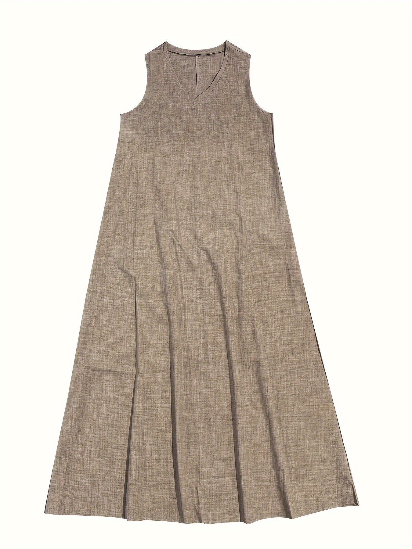 Heidi - Zeitloses ärmelloses V-Ausschnitt-Kleid