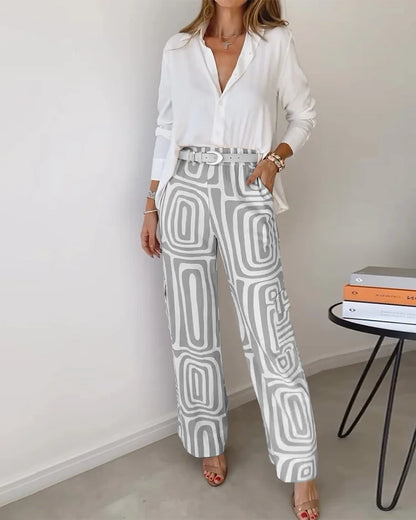 Aurelia – Elegante Weite Hosen mit Gratis-Bluse