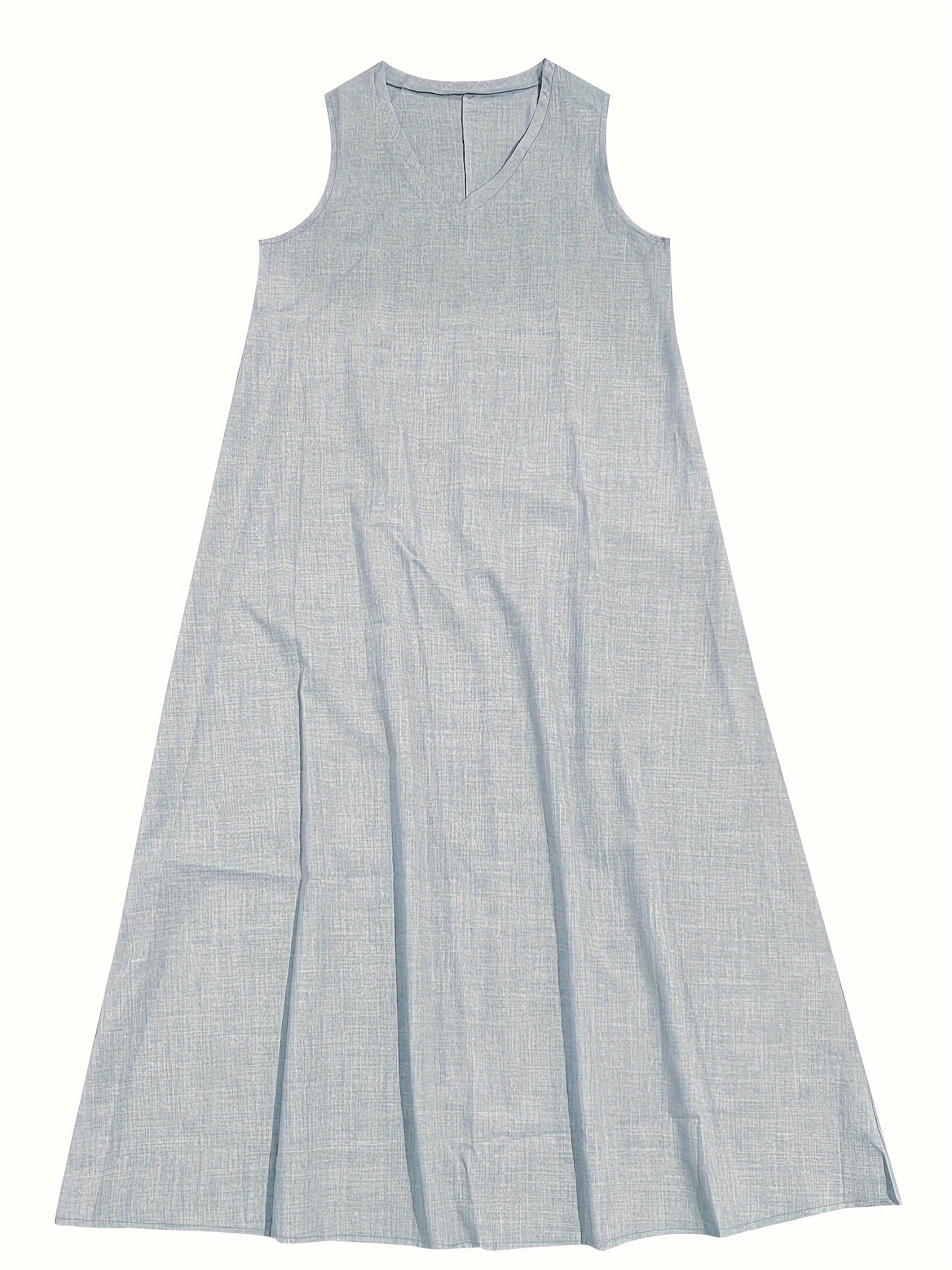 Heidi - Zeitloses ärmelloses V-Ausschnitt-Kleid