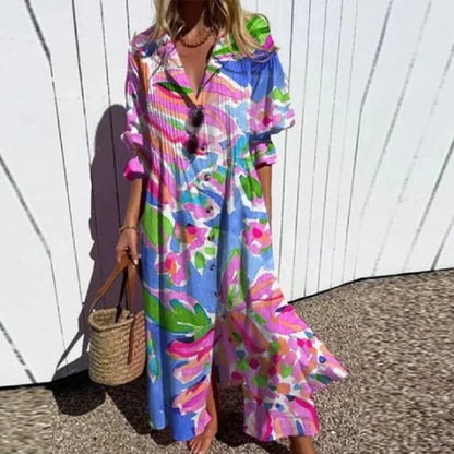 Beatrix – Romantisches Boho-Maxikleid