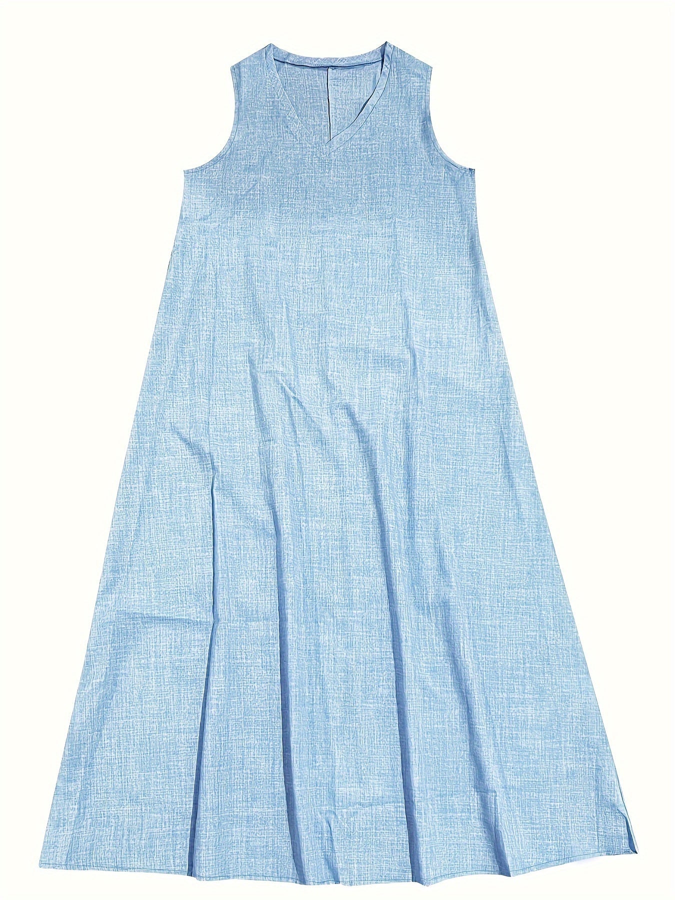Heidi - Zeitloses ärmelloses V-Ausschnitt-Kleid