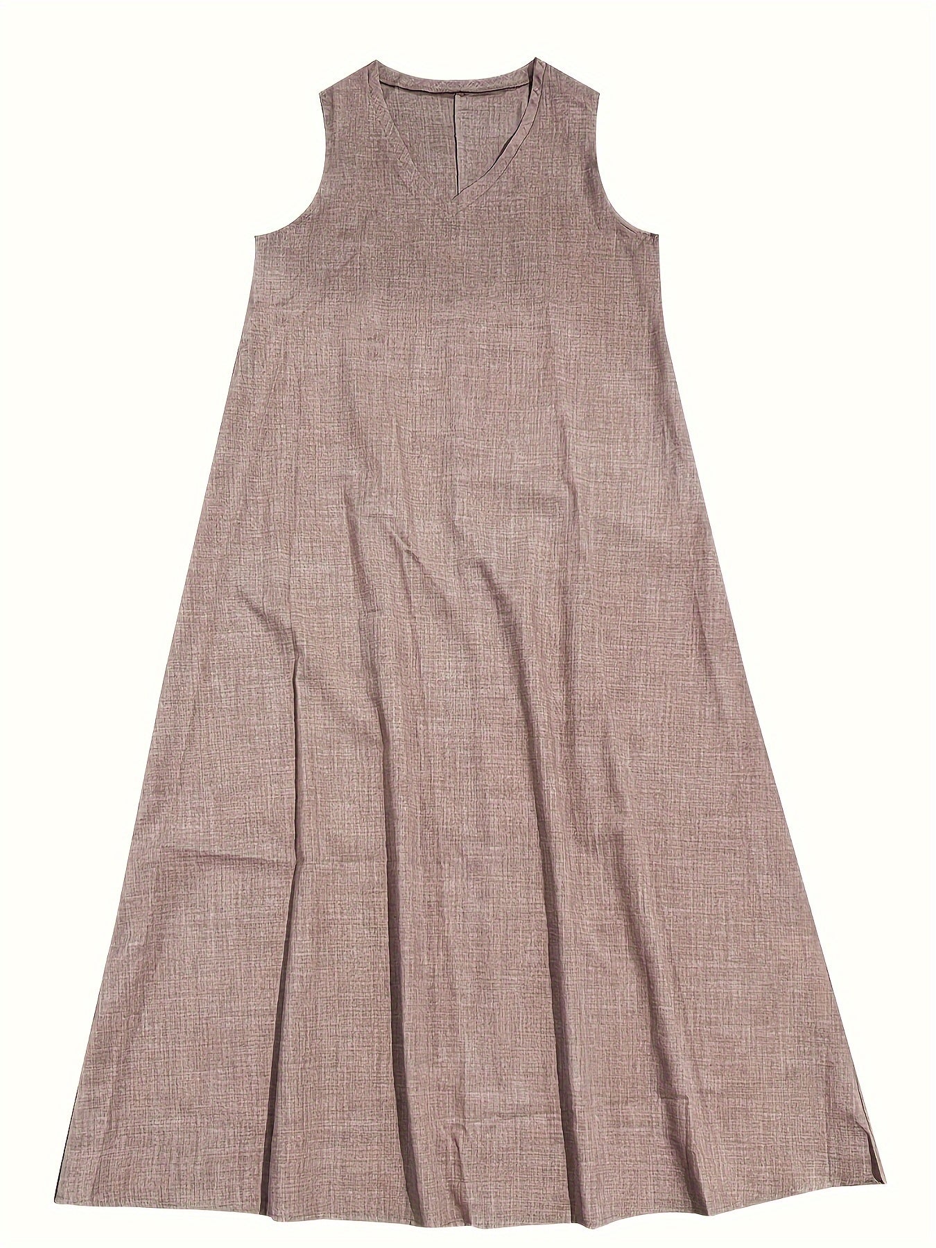Heidi - Zeitloses ärmelloses V-Ausschnitt-Kleid