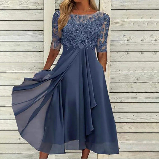 Brielle – Elegantes Handgefertigtes Spitzenkleid