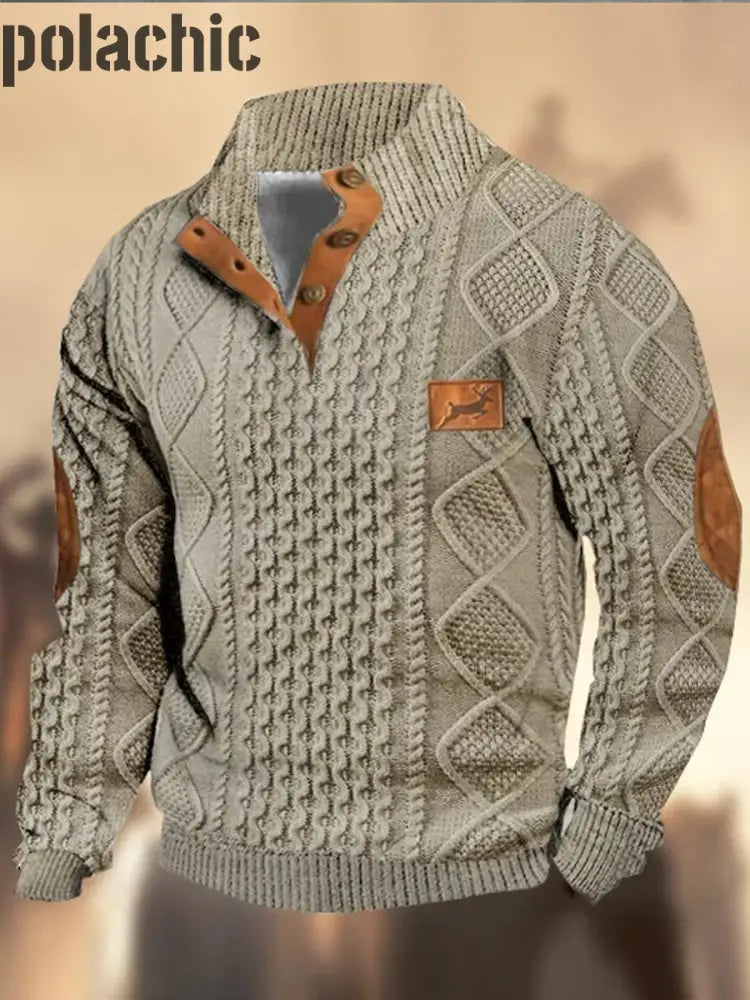 Retro Texture Sweatshirt